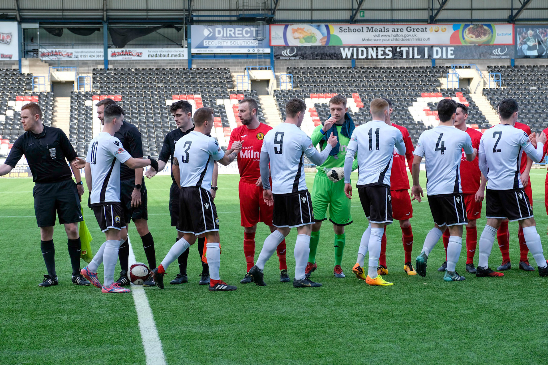 Widnes vs Prescot Cables 

match action from Halton Stadium during the 2019/20 BetVictor Northern Premier season 29/02/2020 between Widnes FC and Prescot Cables FC

Photograph by John Middleton