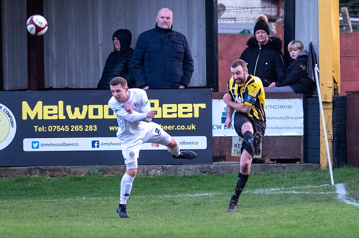 Prescot Cables vs Trafford 

match at IP Truck Parts Stadium during the 2019/20 Betvictor Northern Premier season 18/01/2020.

Photograph by John Middleton