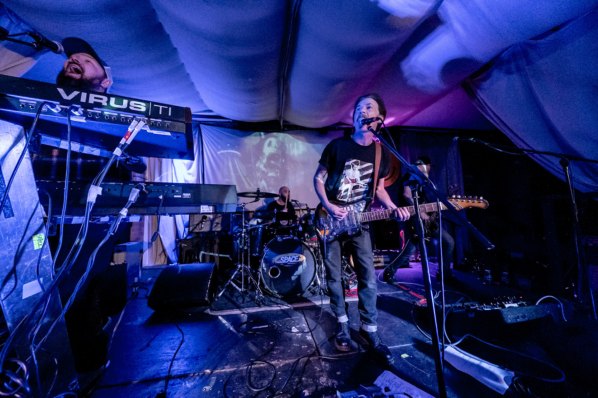 Space playing during their Space 2019 Anthology Tour at Phase One on 10/05/2019. Photo by John Middleton