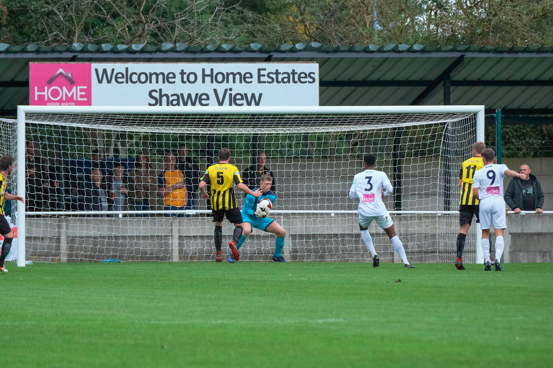 Trafford vs Prescot Cables 

League match at Shawe View during the 2019/20 Betvictor Northern Premier season 05/10/2019.

Photograph by John Middleton