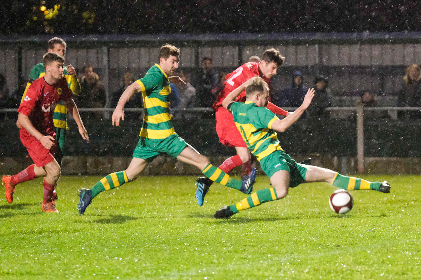 Runcorn Linnets Vs Prescot Cables 

Buildbase FA Trophy Second Qualifying round match at Millbank Linnets Stadium during the 2019/20 season 09/11/2019.

Photograph by John Middleton