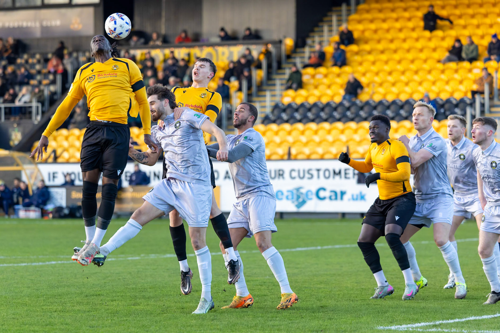 Match action from the Enterprise National League North match between Southport vs Worksop Town at Sefton , 20 December 2025. The match finished Southport 1 Worksop Town 1