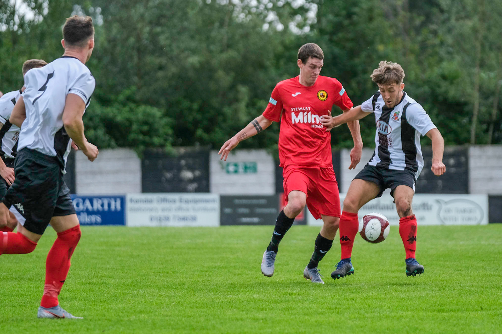 Kendal Town vs Prescot Cables 

Bet Victor League game match at Parkside Road during the 2019/20 season 17/08/2019.

Photograph by John Middleton
