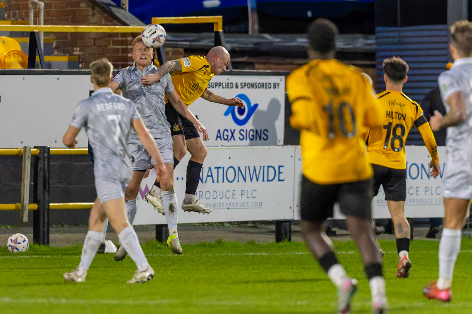 Match action from the Enterprise National League North match between Southport vs Worksop Town at Sefton , 20 December 2025. The match finished Southport 1 Worksop Town 1