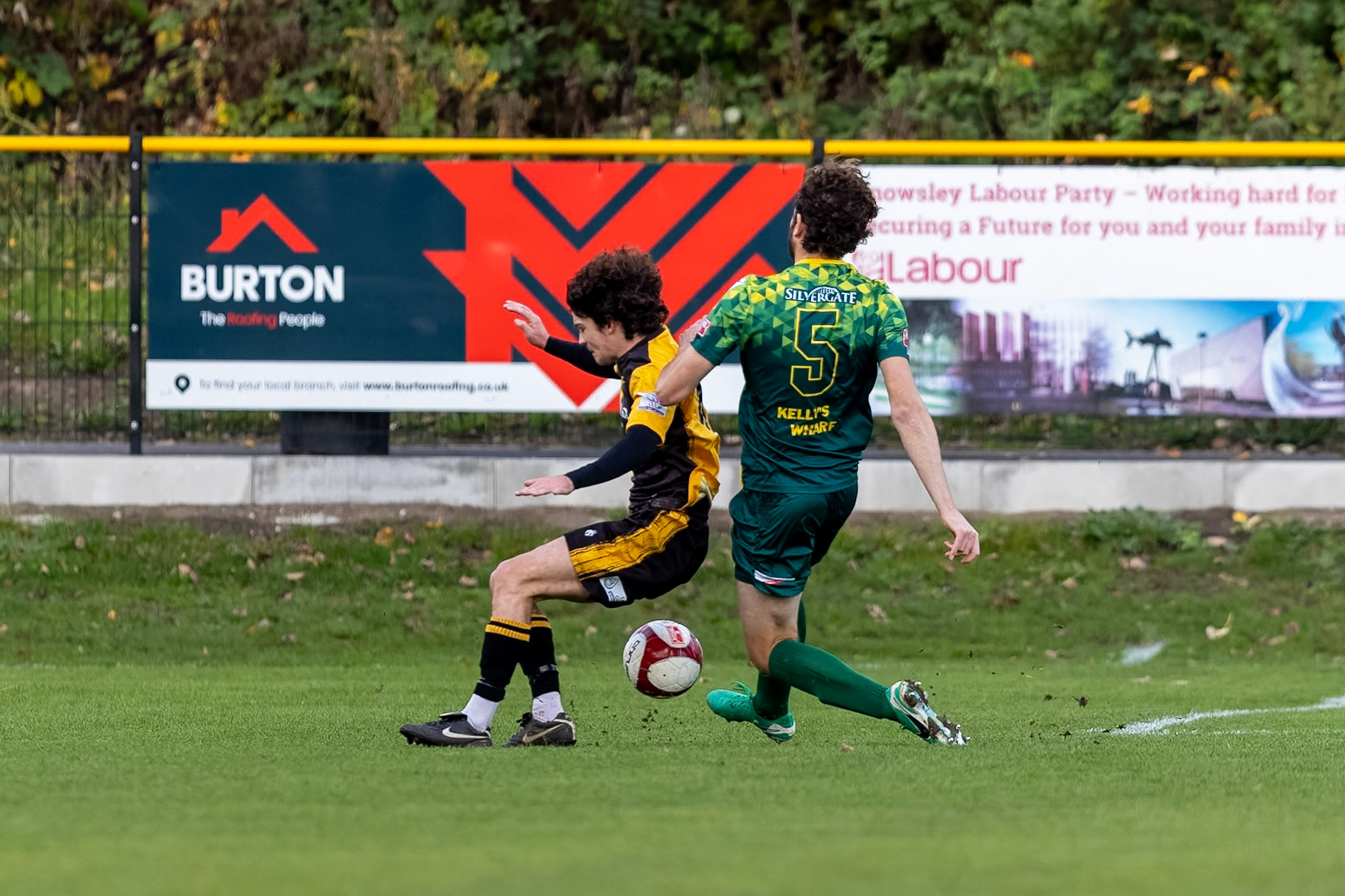 Prescot, ENGLAND -  during the NPL Premier Division match between Prescot Cables and  Hebburn Town  at The Auto Safety Centre StadiumCanon Canon EOS R5 1600 1/2500 2.8 (Pic by John Middleton)