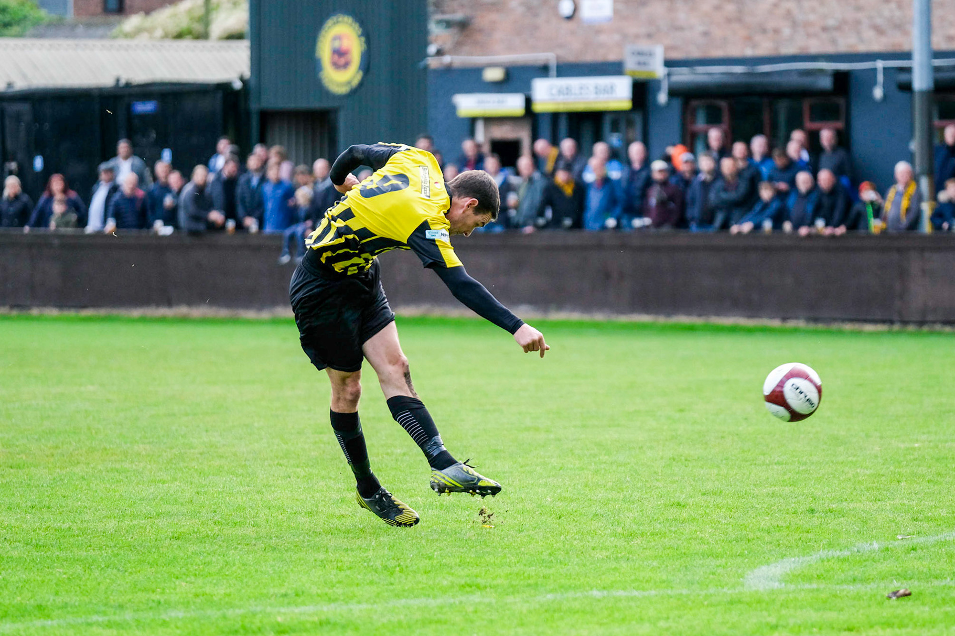 Prescot Cables vs Brighouse Town 

League match at Volair Park during the 2019/20 Betvictor Northern Premier season 28/09/2019.

Photograph by John Middleton