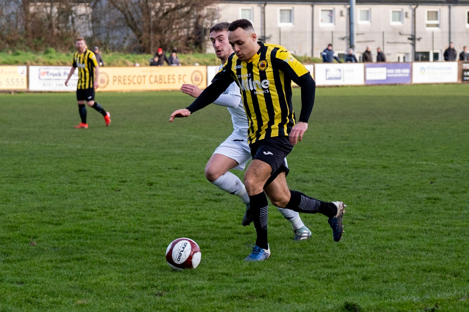 Prescot Cables vs Trafford 

match at IP Truck Parts Stadium during the 2019/20 Betvictor Northern Premier season 18/01/2020.

Photograph by John Middleton