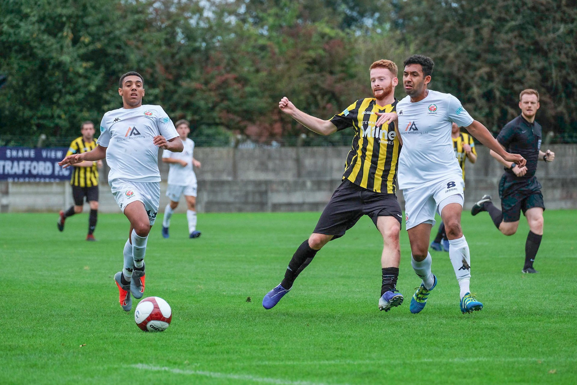 Trafford vs Prescot Cables 

League match at Shawe View during the 2019/20 Betvictor Northern Premier season 05/10/2019.

Photograph by John Middleton