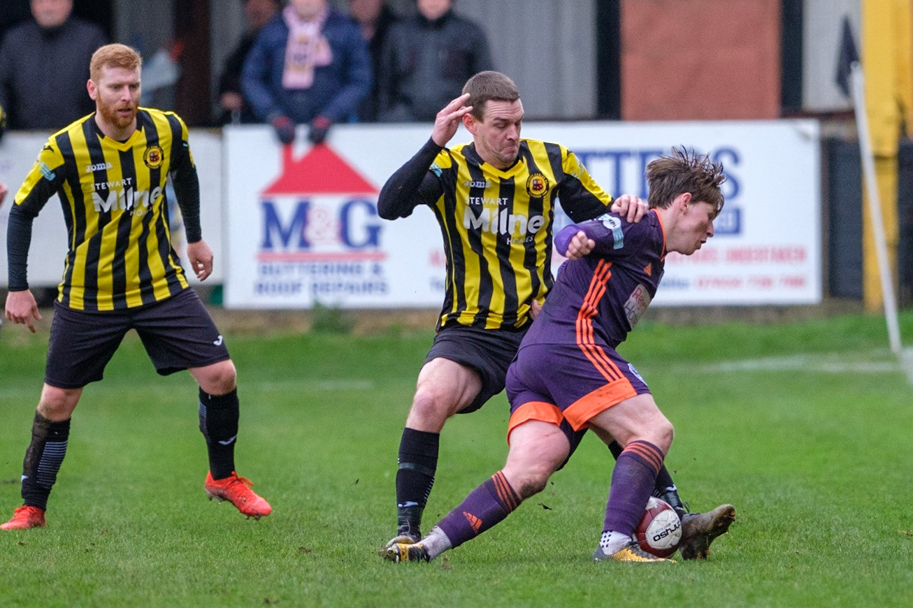 Prescot Cables vs City of Liverpool 

match at IP Truck Parts Stadium during the 2019/20 Betvictor Northern Premier season 22/02/2020.

Photograph by John Middleton