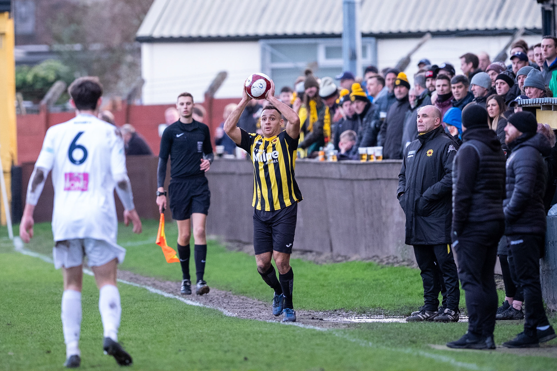 Prescot Cables vs Trafford 

match at IP Truck Parts Stadium during the 2019/20 Betvictor Northern Premier season 18/01/2020.

Photograph by John Middleton