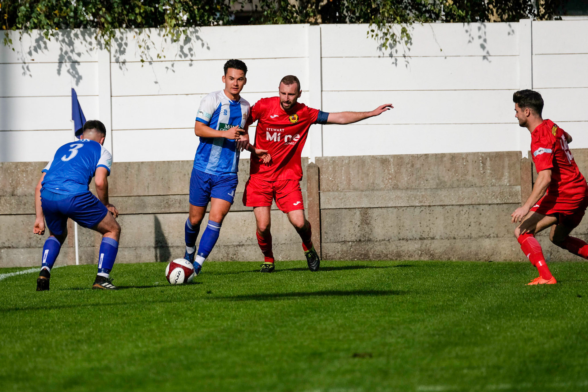 Clitheroe vs Prescot Cables 

Bet Victor League game match at Shawbridge during the 2019/20 season 07/09/2019.

Photograph by John Middleton