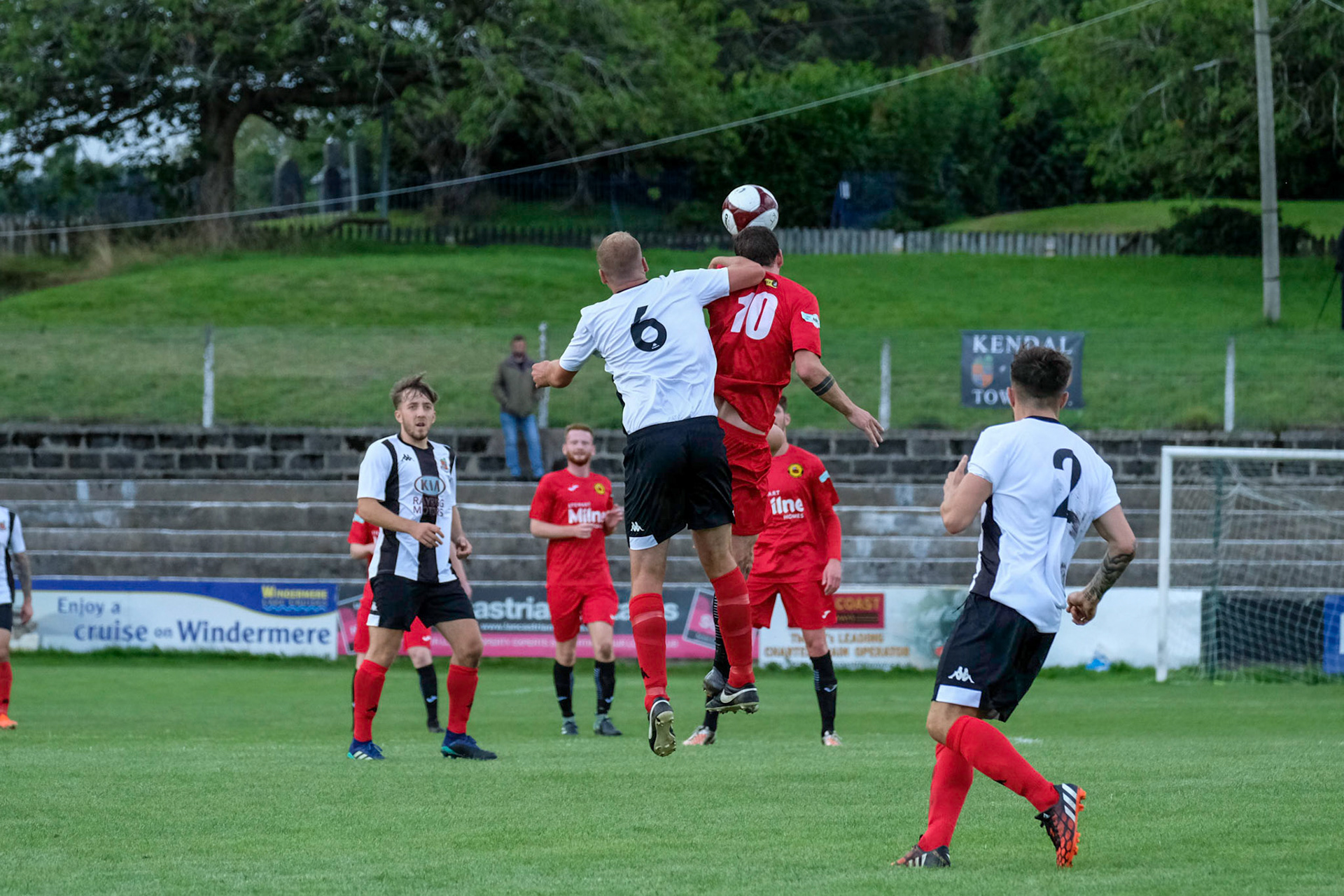 Kendal Town vs Prescot Cables 

Bet Victor League game match at Parkside Road during the 2019/20 season 17/08/2019.

Photograph by John Middleton