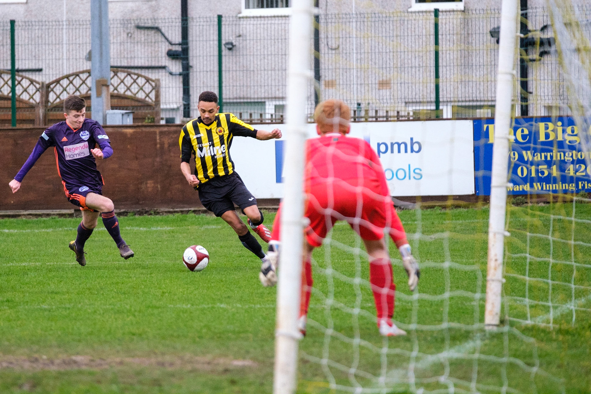 Prescot Cables vs City of Liverpool 

match at IP Truck Parts Stadium during the 2019/20 Betvictor Northern Premier season 22/02/2020.

Photograph by John Middleton