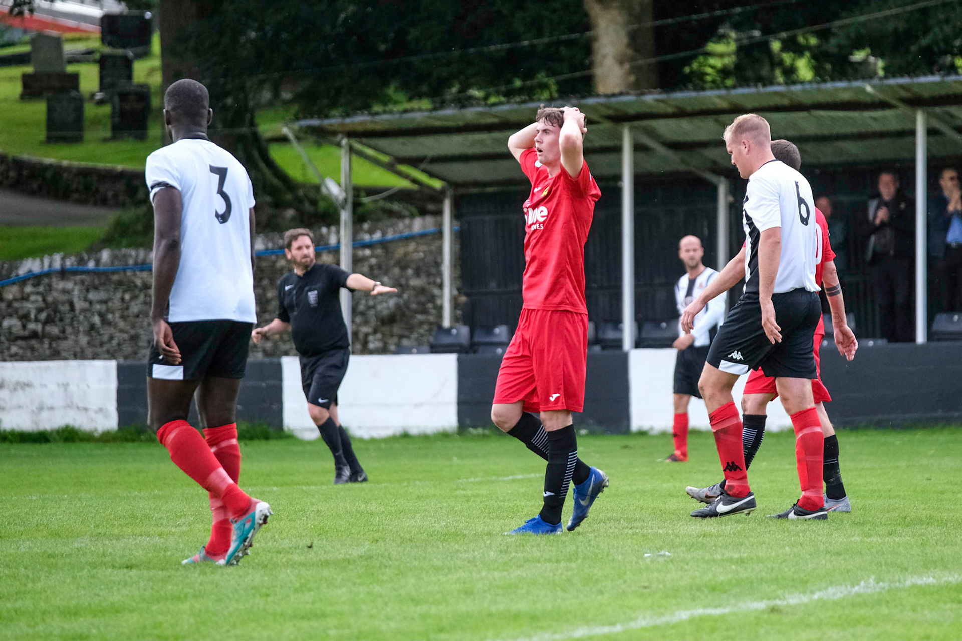 Kendal Town vs Prescot Cables 

Bet Victor League game match at Parkside Road during the 2019/20 season 17/08/2019.

Photograph by John Middleton