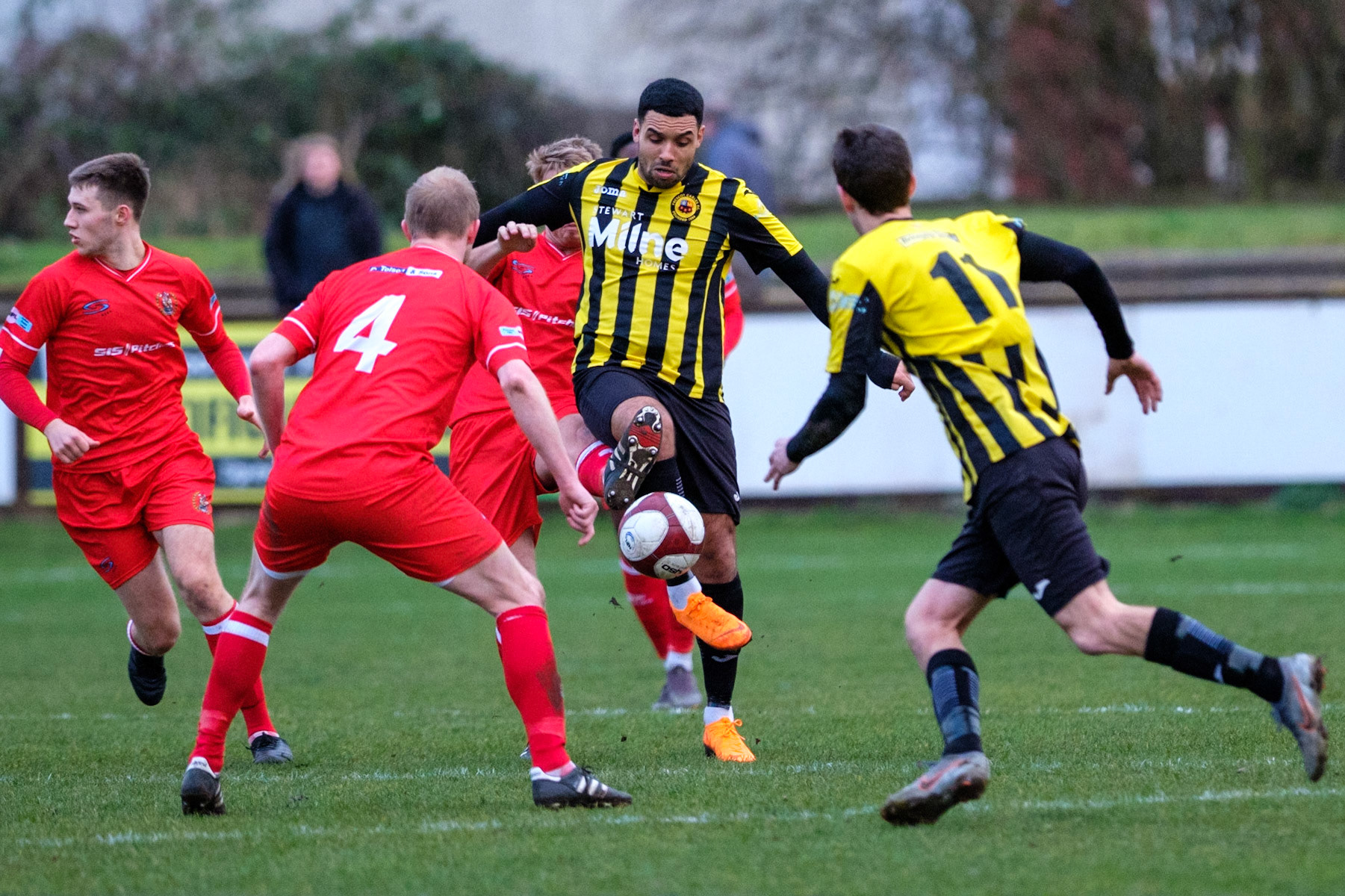 Prescot Cables vs Workington 

match at IP Truck Parts Stadium during the 2019/20 Betvictor Northern Premier season 01/02/2020.

Photograph by John Middleton