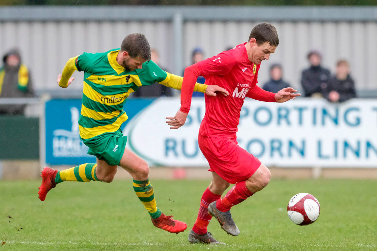 Runcorn Linnets Vs Prescot Cables 

Buildbase FA Trophy Second Qualifying round match at Millbank Linnets Stadium during the 2019/20 season 09/11/2019.

Photograph by John Middleton