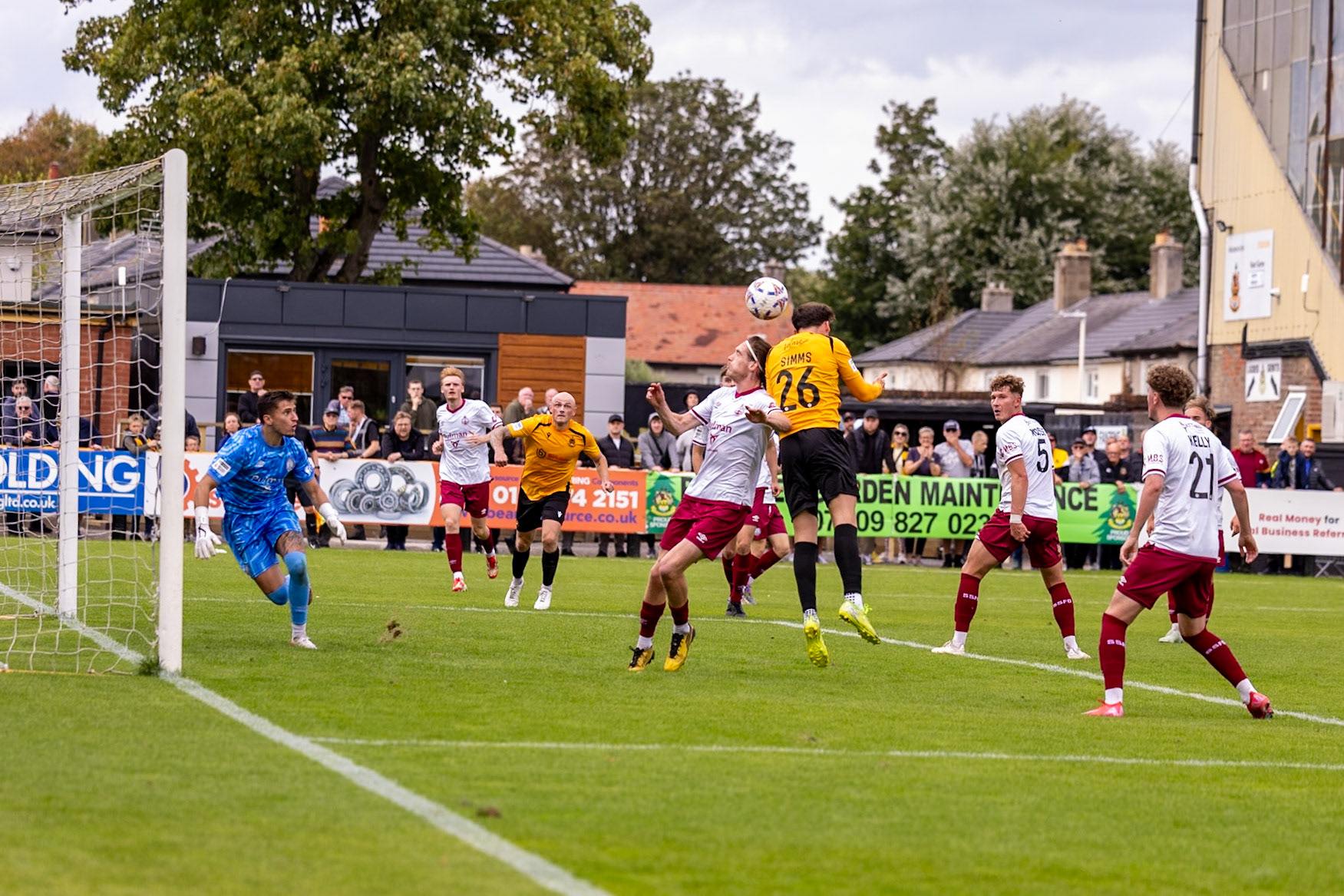 Southport, ENGLAND - during the Enterprise National League North match between Southport and South Shields at Southport.Canon Canon EOS R3 800 1/3200 2.8 (Pic by John Middleton)