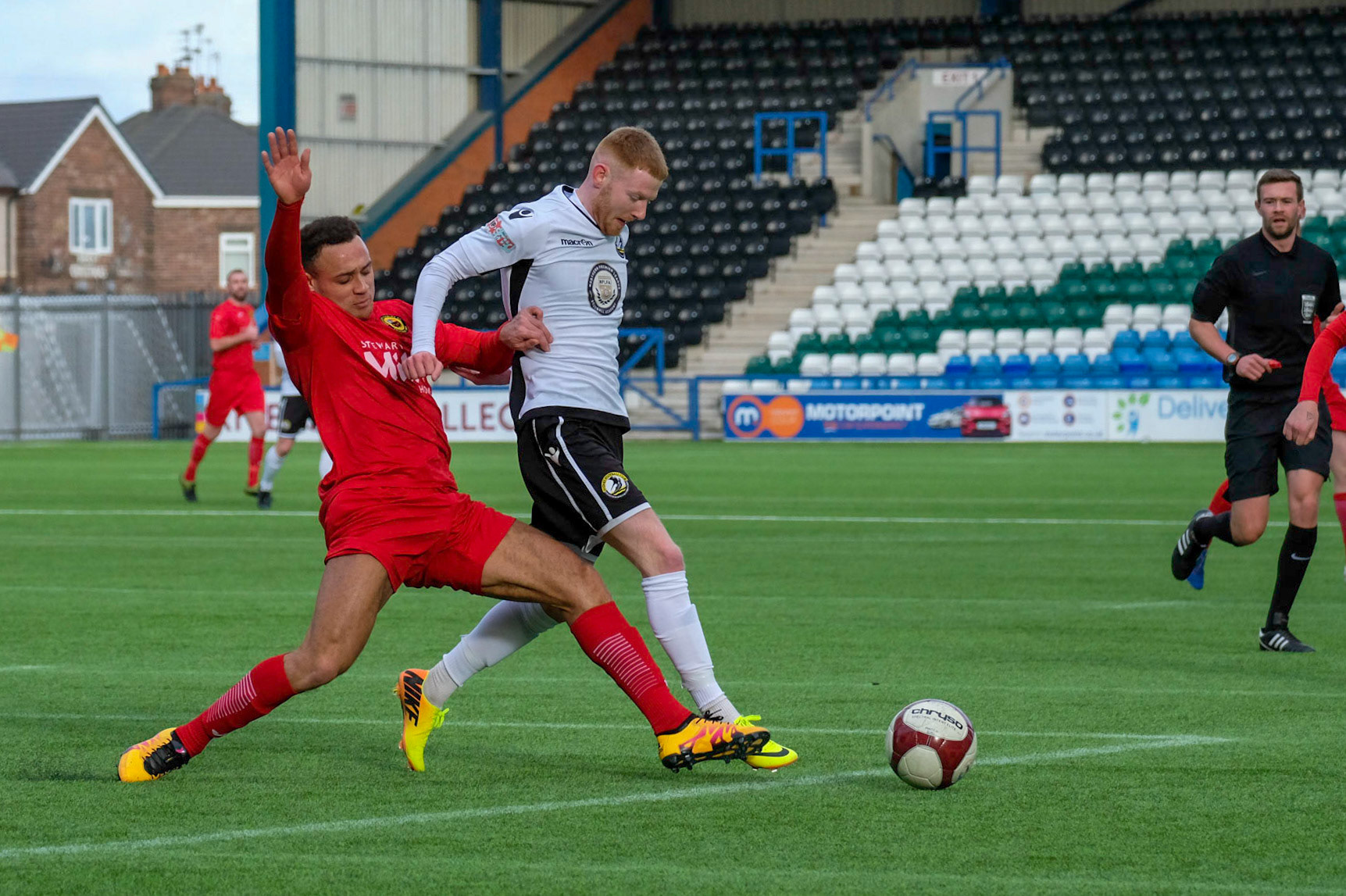 Widnes vs Prescot Cables 

match action from Halton Stadium during the 2019/20 BetVictor Northern Premier season 29/02/2020 between Widnes FC and Prescot Cables FC

Photograph by John Middleton