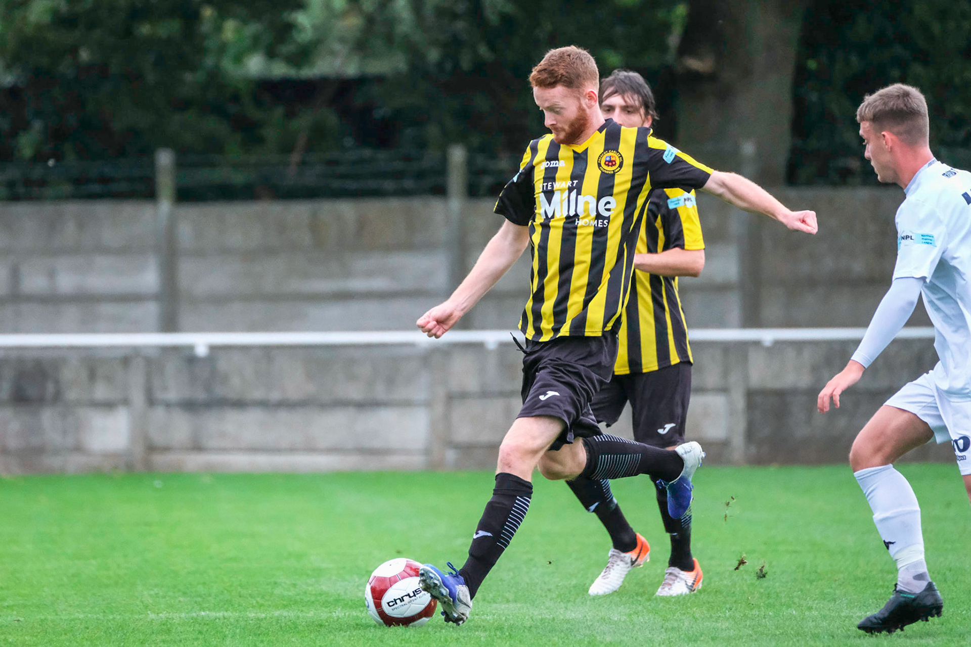 Trafford vs Prescot Cables 

League match at Shawe View during the 2019/20 Betvictor Northern Premier season 05/10/2019.

Photograph by John Middleton