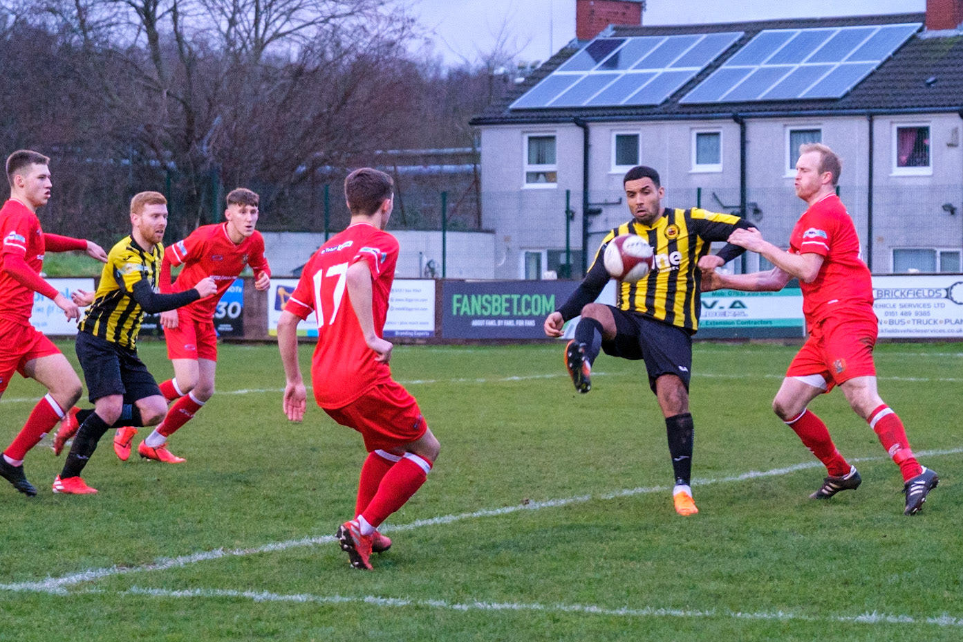 Prescot Cables vs Workington 

match at IP Truck Parts Stadium during the 2019/20 Betvictor Northern Premier season 01/02/2020.

Photograph by John Middleton