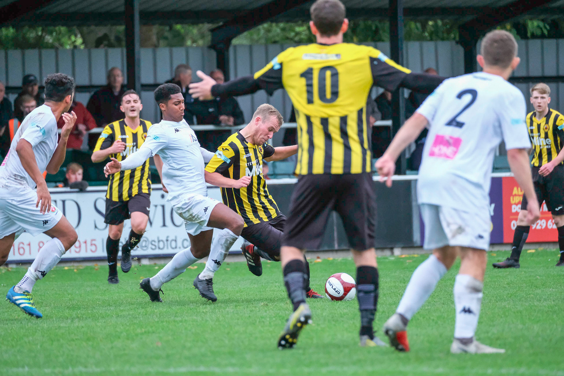 Trafford vs Prescot Cables 

League match at Shawe View during the 2019/20 Betvictor Northern Premier season 05/10/2019.

Photograph by John Middleton