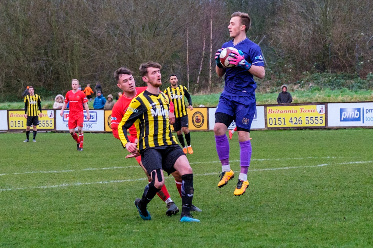 Prescot Cables vs Workington 

match at IP Truck Parts Stadium during the 2019/20 Betvictor Northern Premier season 01/02/2020.

Photograph by John Middleton
