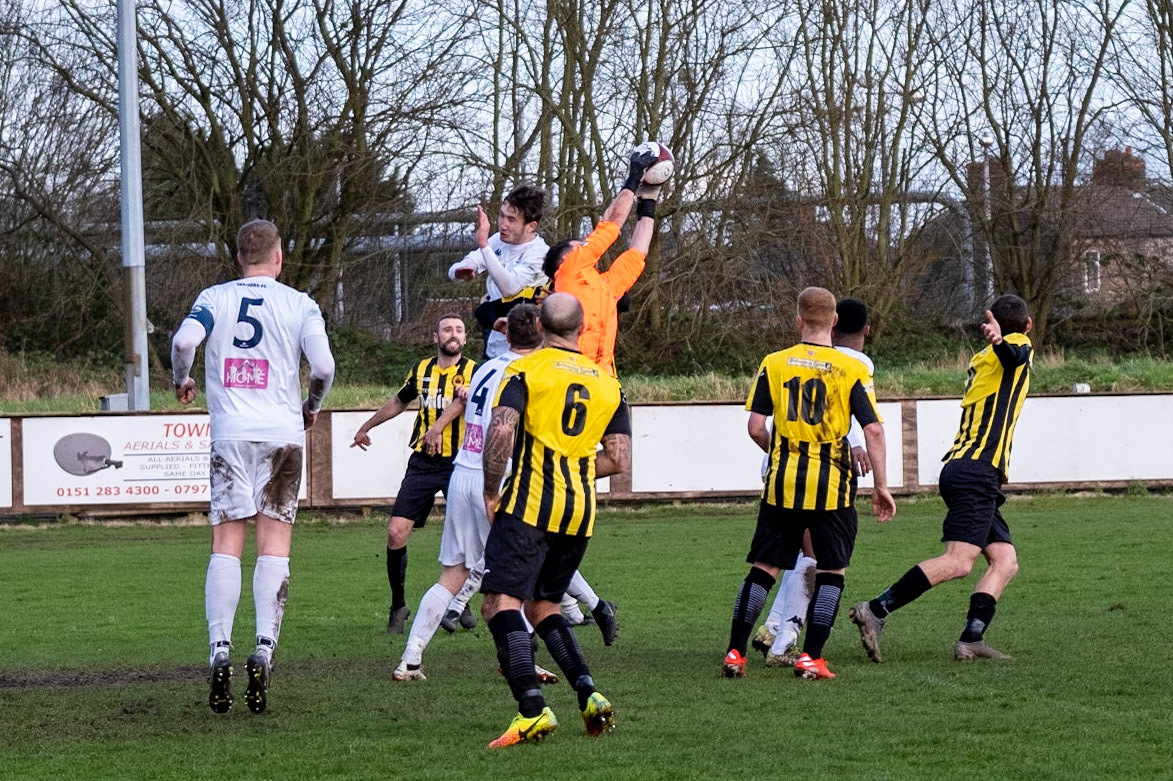 Prescot Cables vs Trafford 

match at IP Truck Parts Stadium during the 2019/20 Betvictor Northern Premier season 18/01/2020.

Photograph by John Middleton
