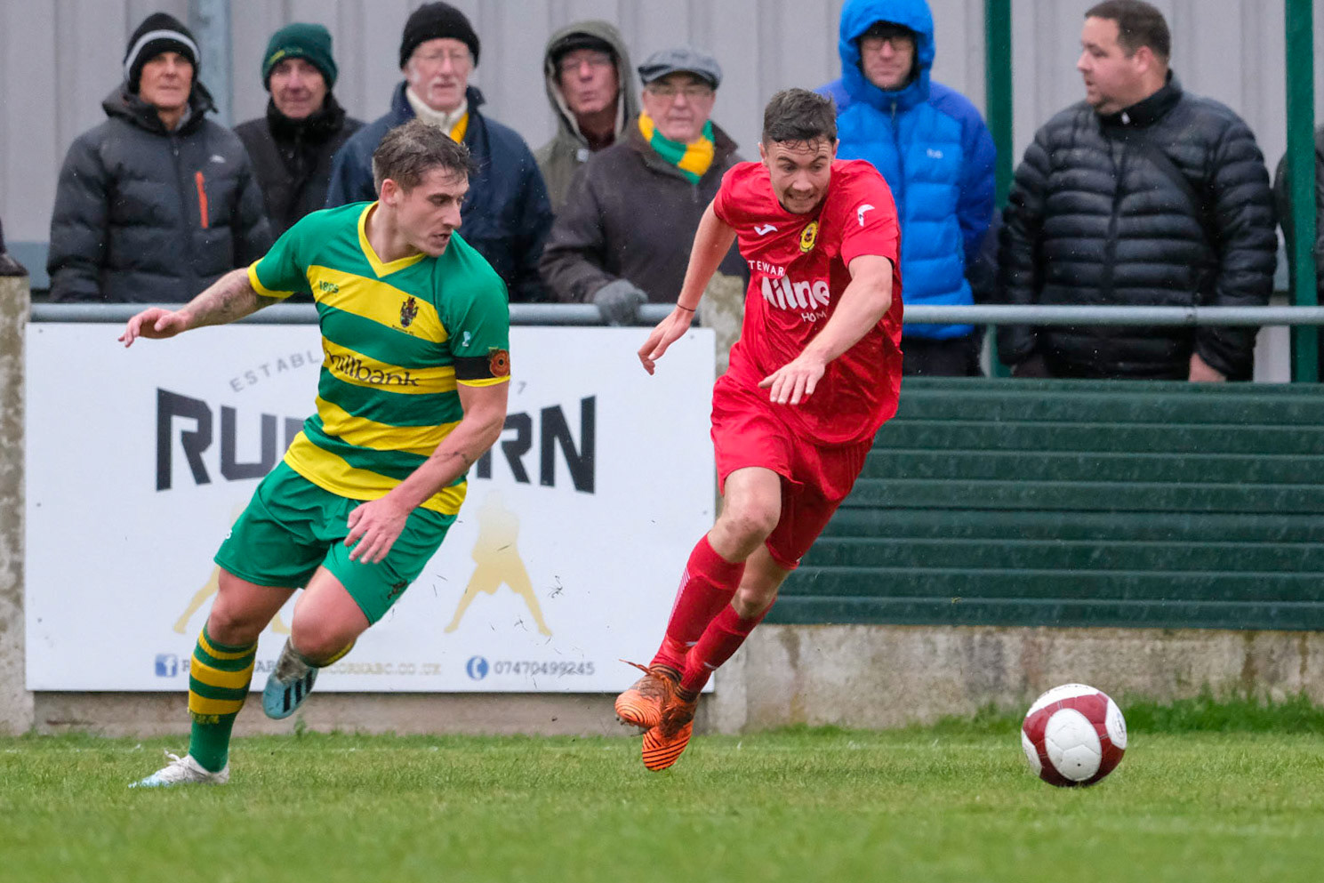 Runcorn Linnets Vs Prescot Cables 

Buildbase FA Trophy Second Qualifying round match at Millbank Linnets Stadium during the 2019/20 season 09/11/2019.

Photograph by John Middleton