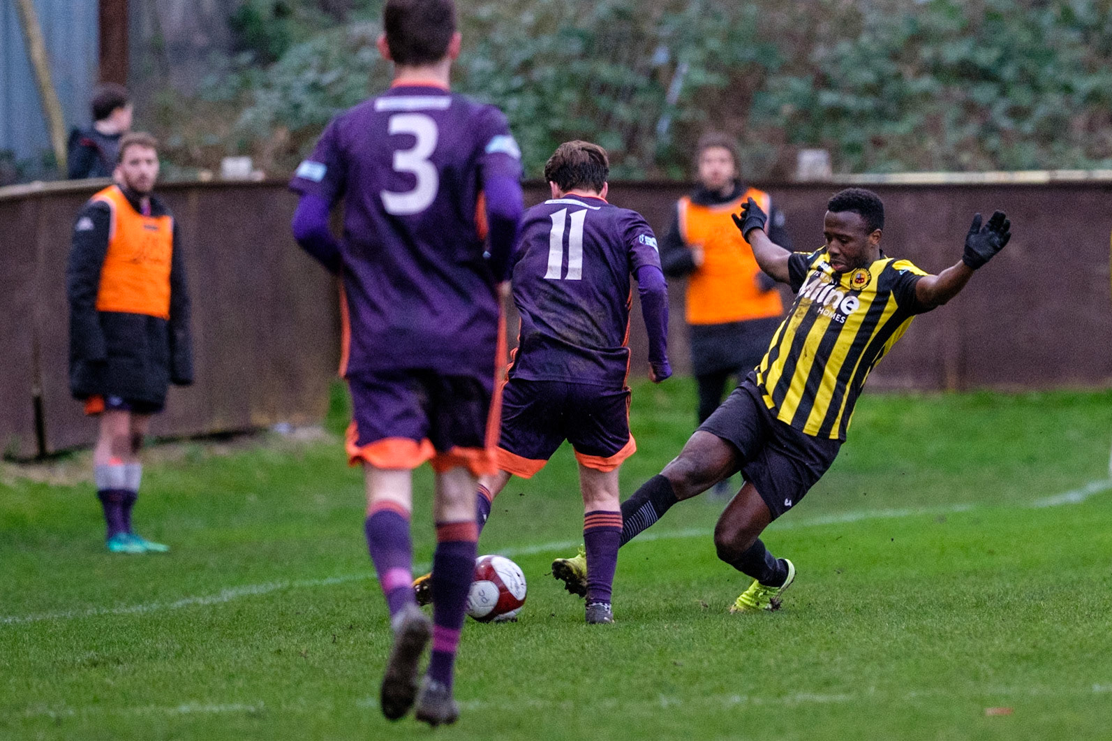 Prescot Cables vs City of Liverpool 

match at IP Truck Parts Stadium during the 2019/20 Betvictor Northern Premier season 22/02/2020.

Photograph by John Middleton