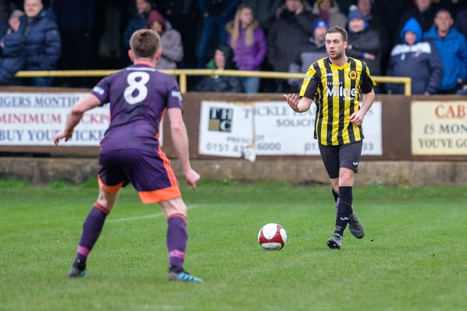 Prescot Cables vs City of Liverpool 

match at IP Truck Parts Stadium during the 2019/20 Betvictor Northern Premier season 22/02/2020.

Photograph by John Middleton