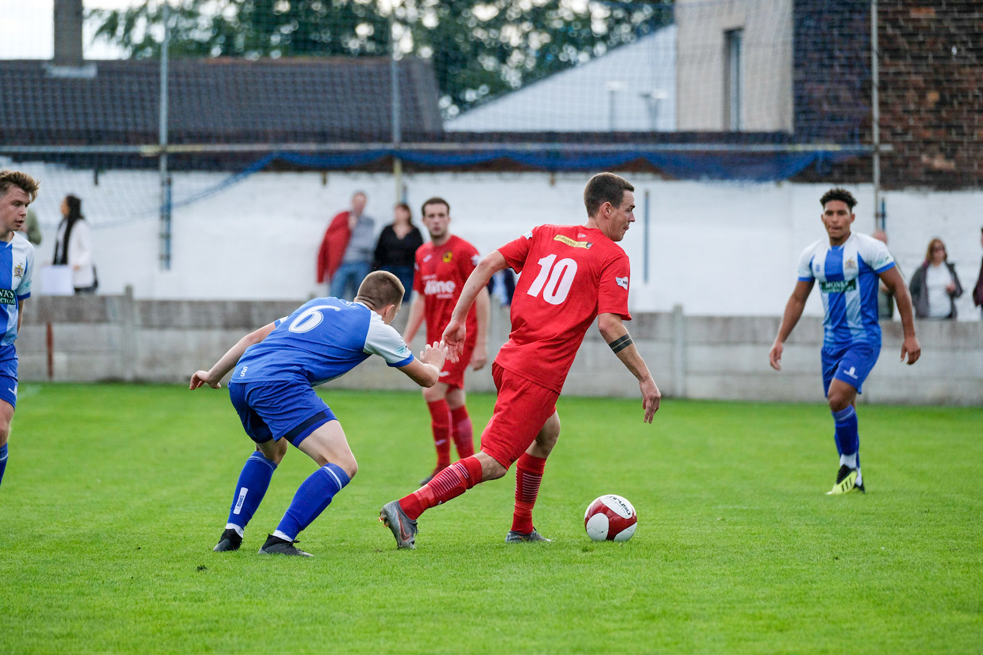 Clitheroe vs Prescot Cables 

Bet Victor League game match at Shawbridge during the 2019/20 season 07/09/2019.

Photograph by John Middleton