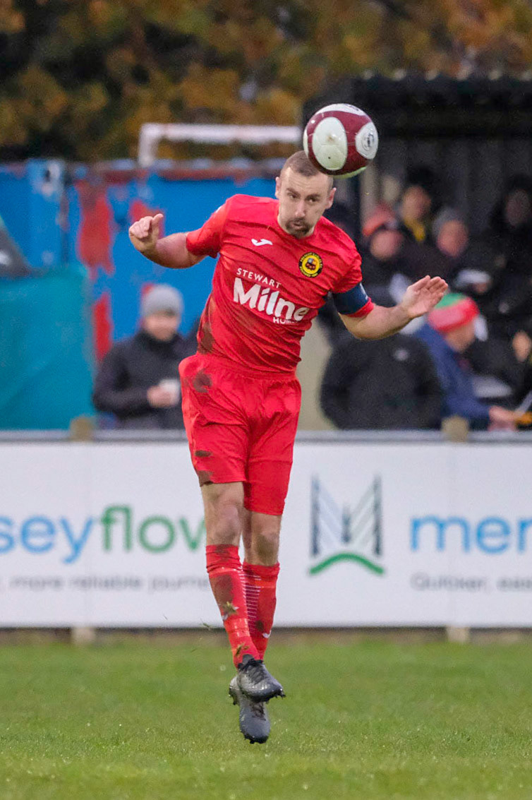 Runcorn Linnets Vs Prescot Cables 

Buildbase FA Trophy Second Qualifying round match at Millbank Linnets Stadium during the 2019/20 season 09/11/2019.

Photograph by John Middleton