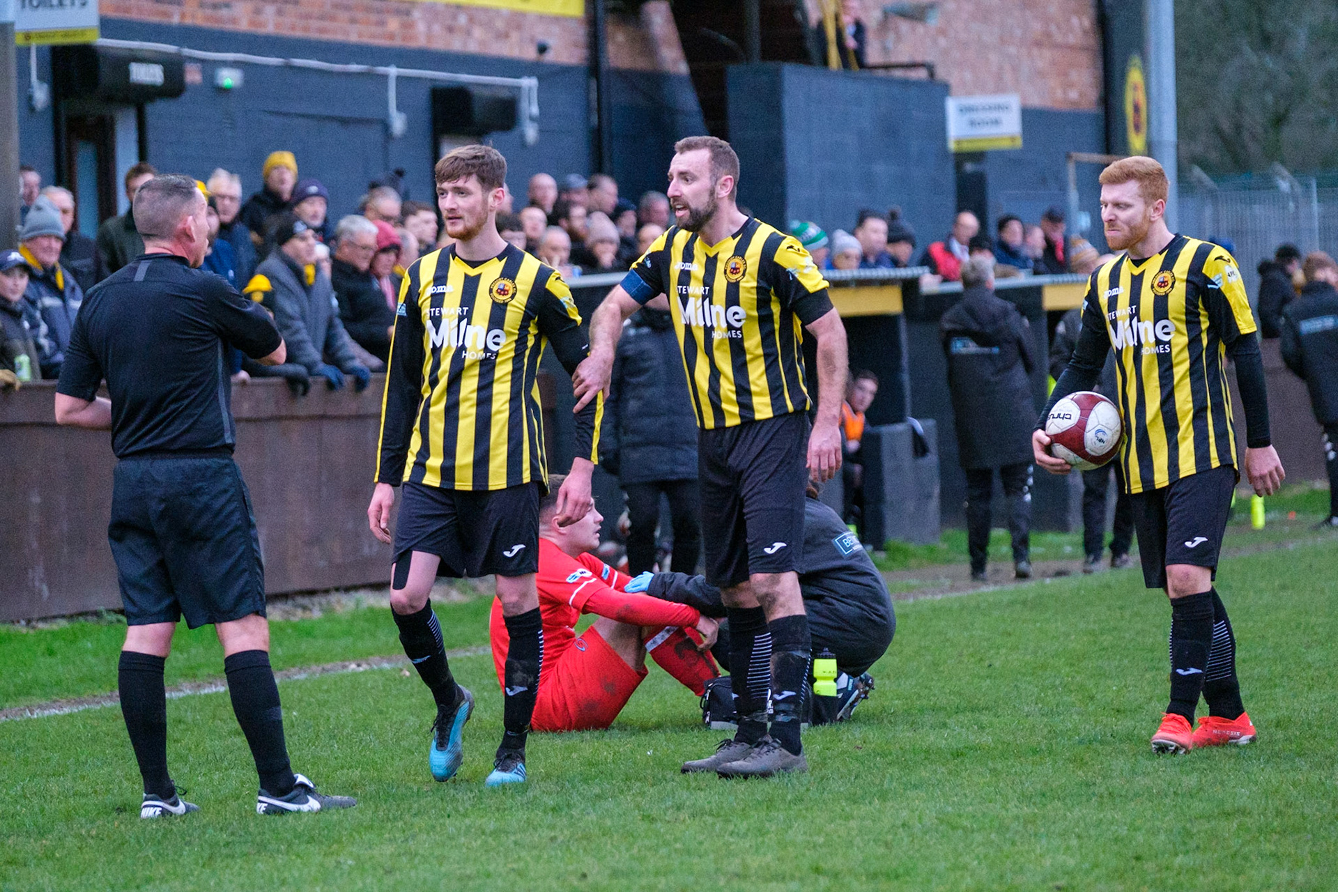 Prescot Cables vs Workington 

match at IP Truck Parts Stadium during the 2019/20 Betvictor Northern Premier season 01/02/2020.

Photograph by John Middleton