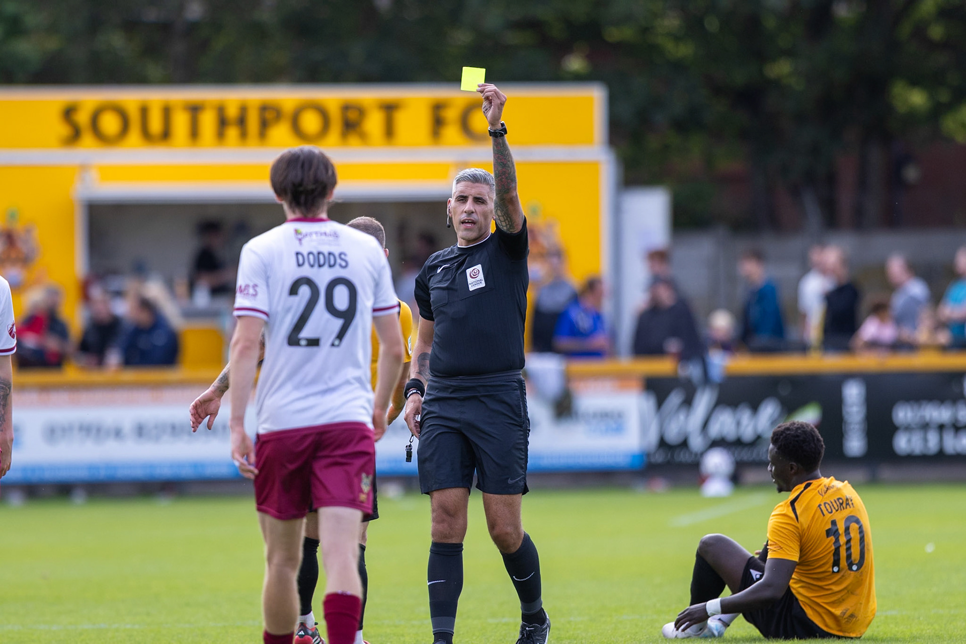 Southport, ENGLAND - during the Enterprise National League North match between Southport and South Shields at Southport.Canon Canon EOS R6m2 320 1/2500 2.8 (Pic by John Middleton)