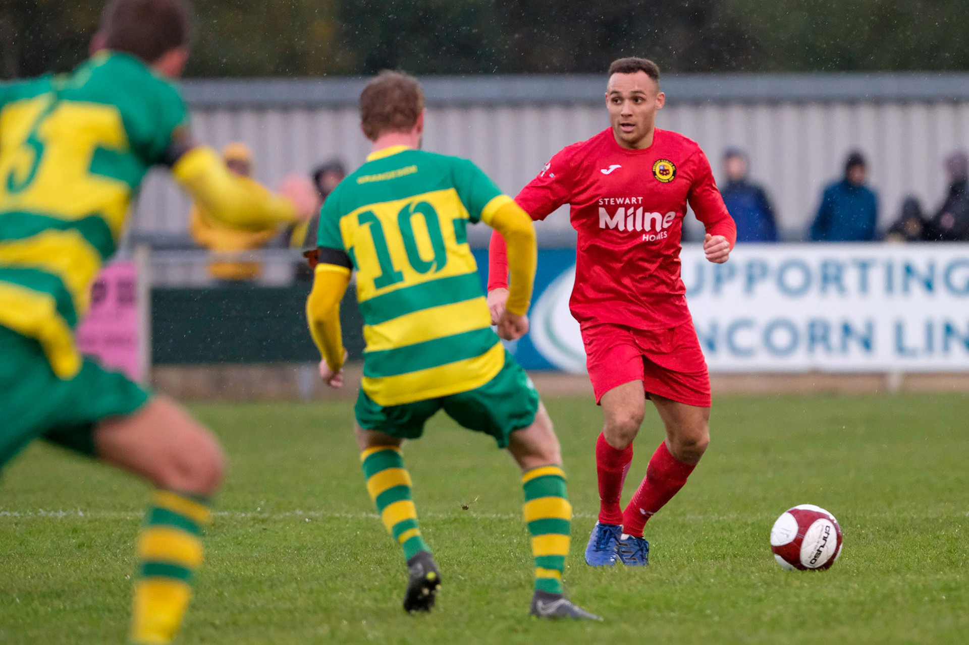 Runcorn Linnets Vs Prescot Cables 

Buildbase FA Trophy Second Qualifying round match at Millbank Linnets Stadium during the 2019/20 season 09/11/2019.

Photograph by John Middleton