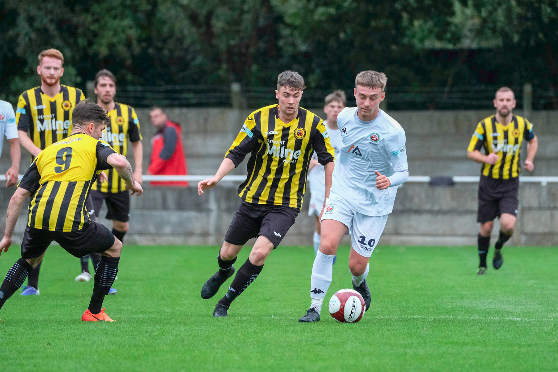 Trafford vs Prescot Cables 

League match at Shawe View during the 2019/20 Betvictor Northern Premier season 05/10/2019.

Photograph by John Middleton