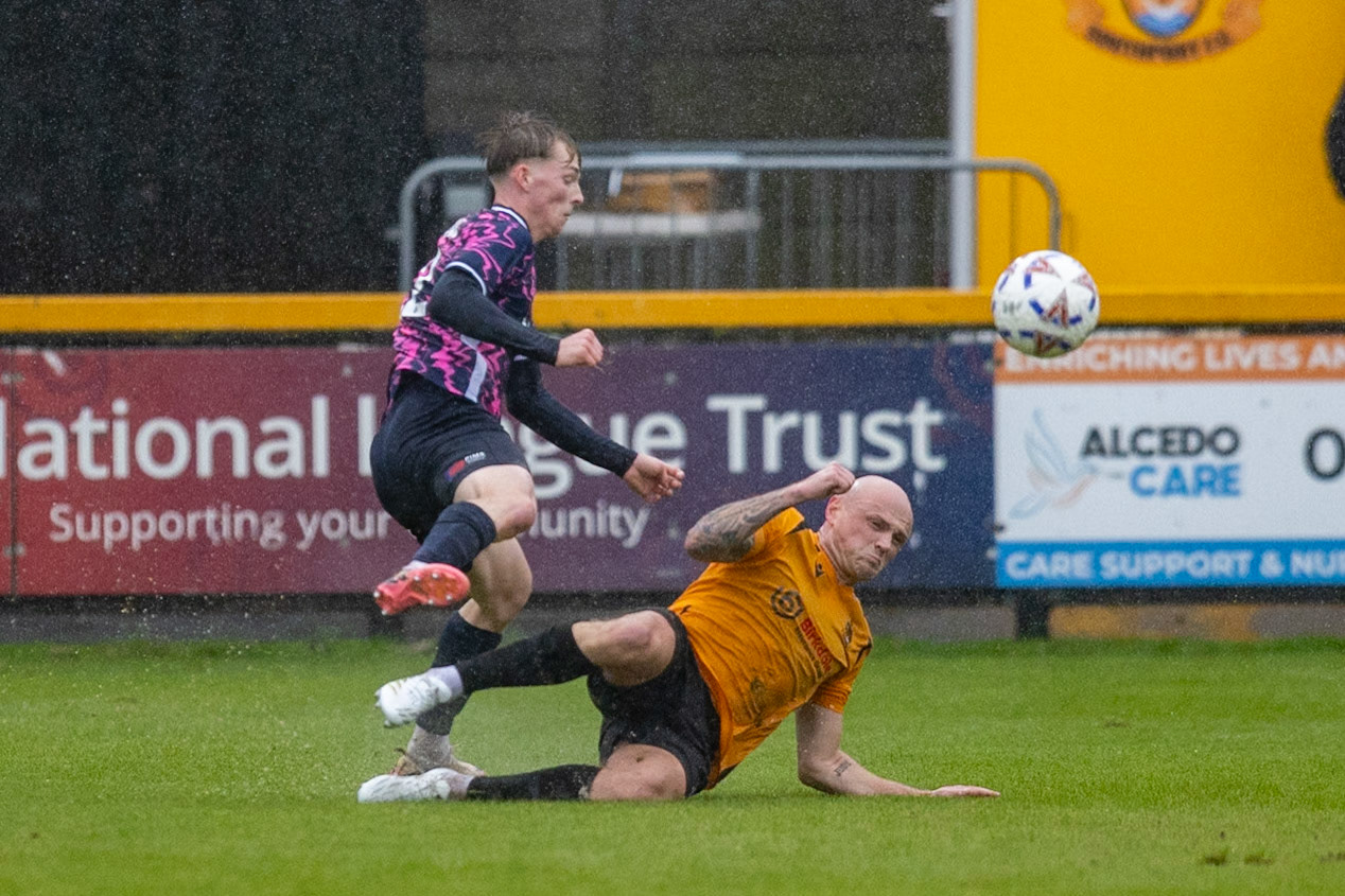 Southport, ENGLAND - during the Enterprise National League North match between Southport and Peterborough Sports at Southport.Canon Canon EOS R5 2000 1/2000 2.8 (Pic by John Middleton)