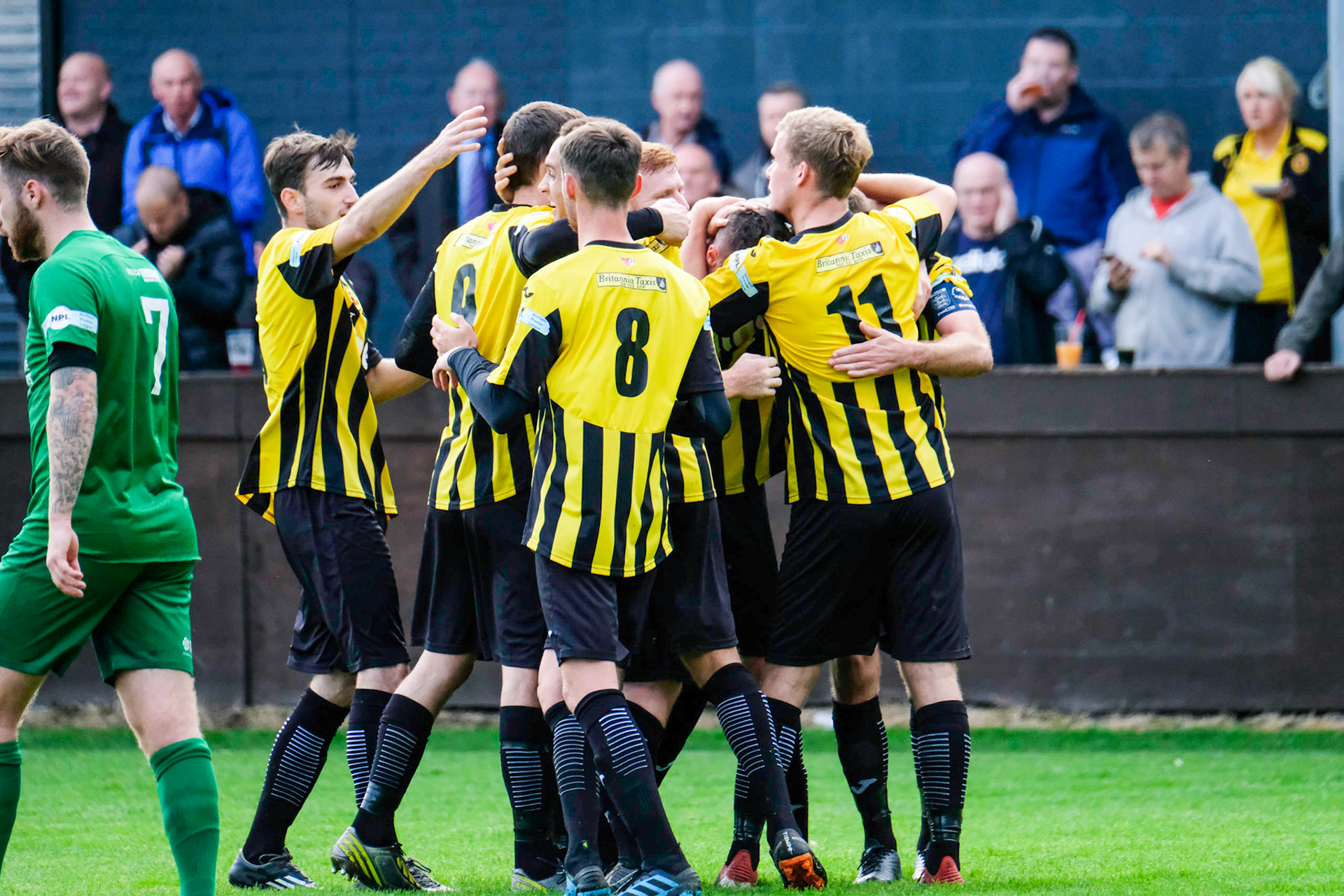 Prescot Cables vs Brighouse Town 

League match at Volair Park during the 2019/20 Betvictor Northern Premier season 28/09/2019.

Photograph by John Middleton