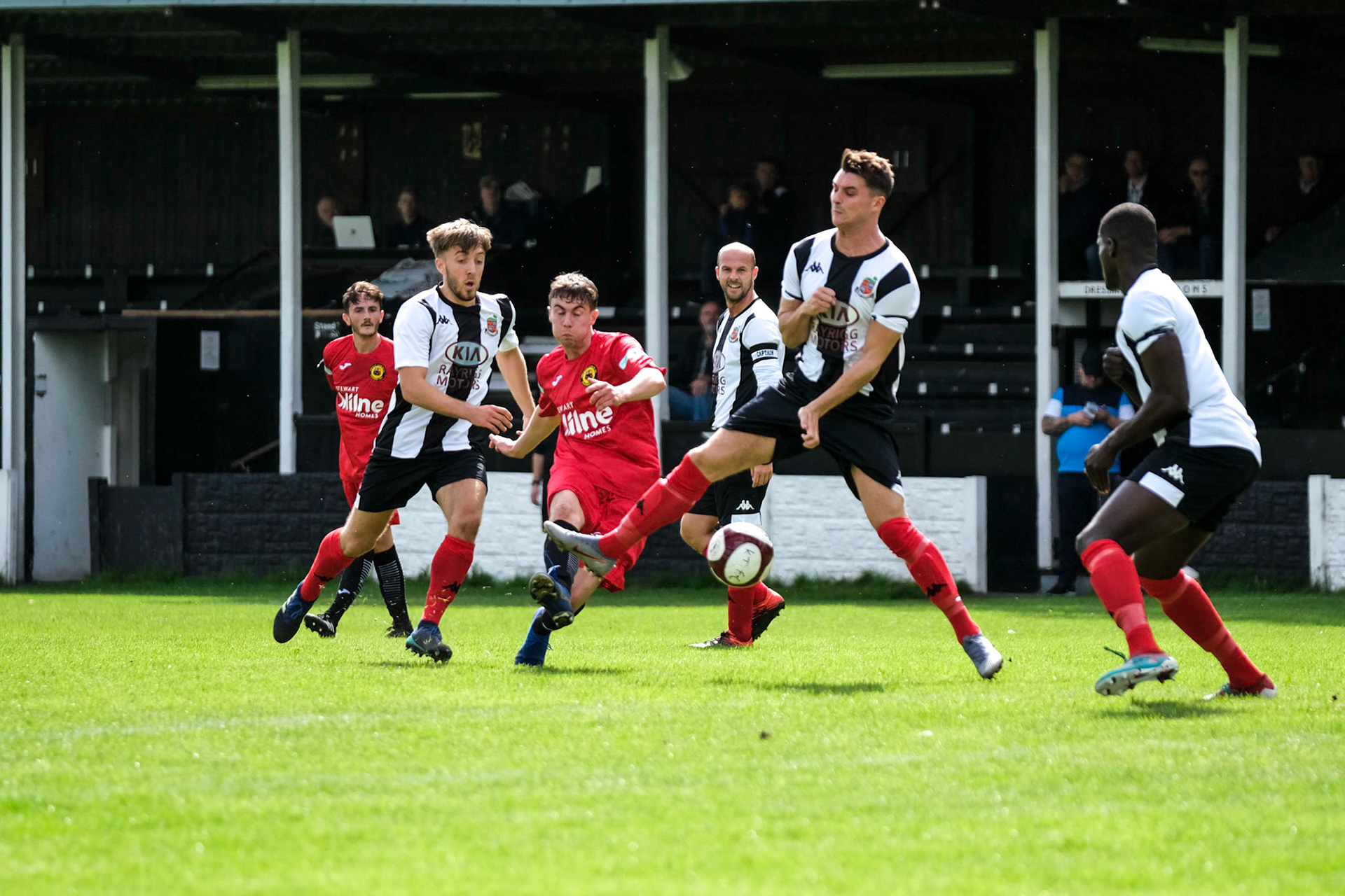 Kendal Town vs Prescot Cables 

Bet Victor League game match at Parkside Road during the 2019/20 season 17/08/2019.

Photograph by John Middleton