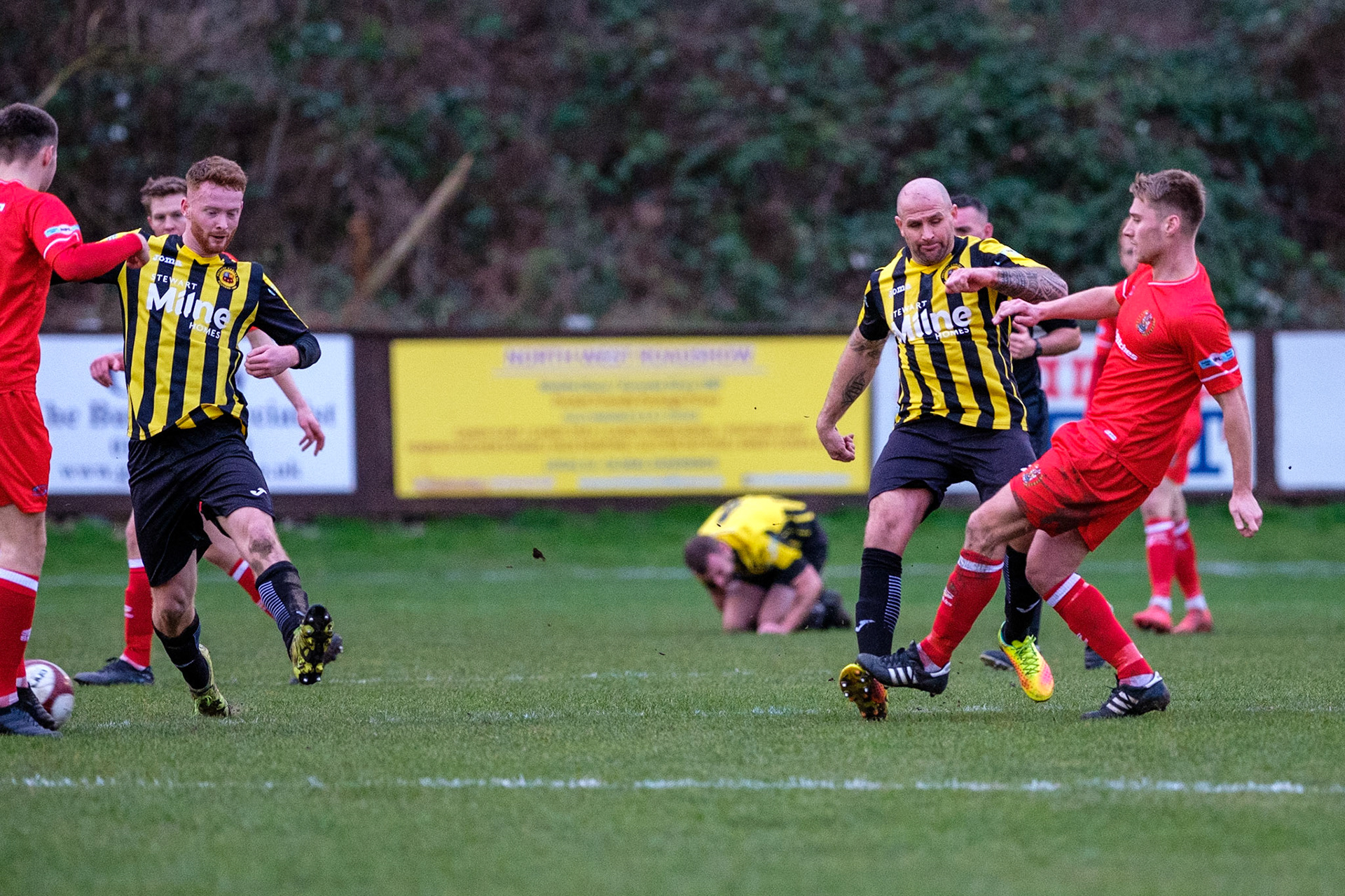 Prescot Cables vs Workington 

match at IP Truck Parts Stadium during the 2019/20 Betvictor Northern Premier season 01/02/2020.

Photograph by John Middleton