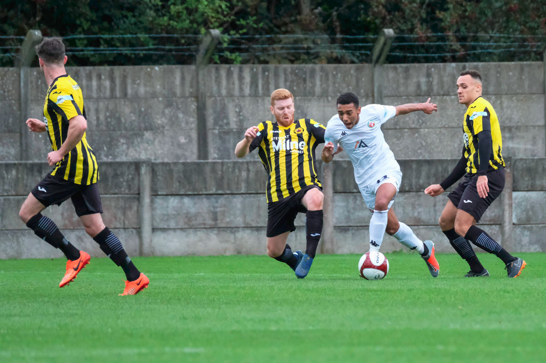 Trafford vs Prescot Cables 

League match at Shawe View during the 2019/20 Betvictor Northern Premier season 05/10/2019.

Photograph by John Middleton