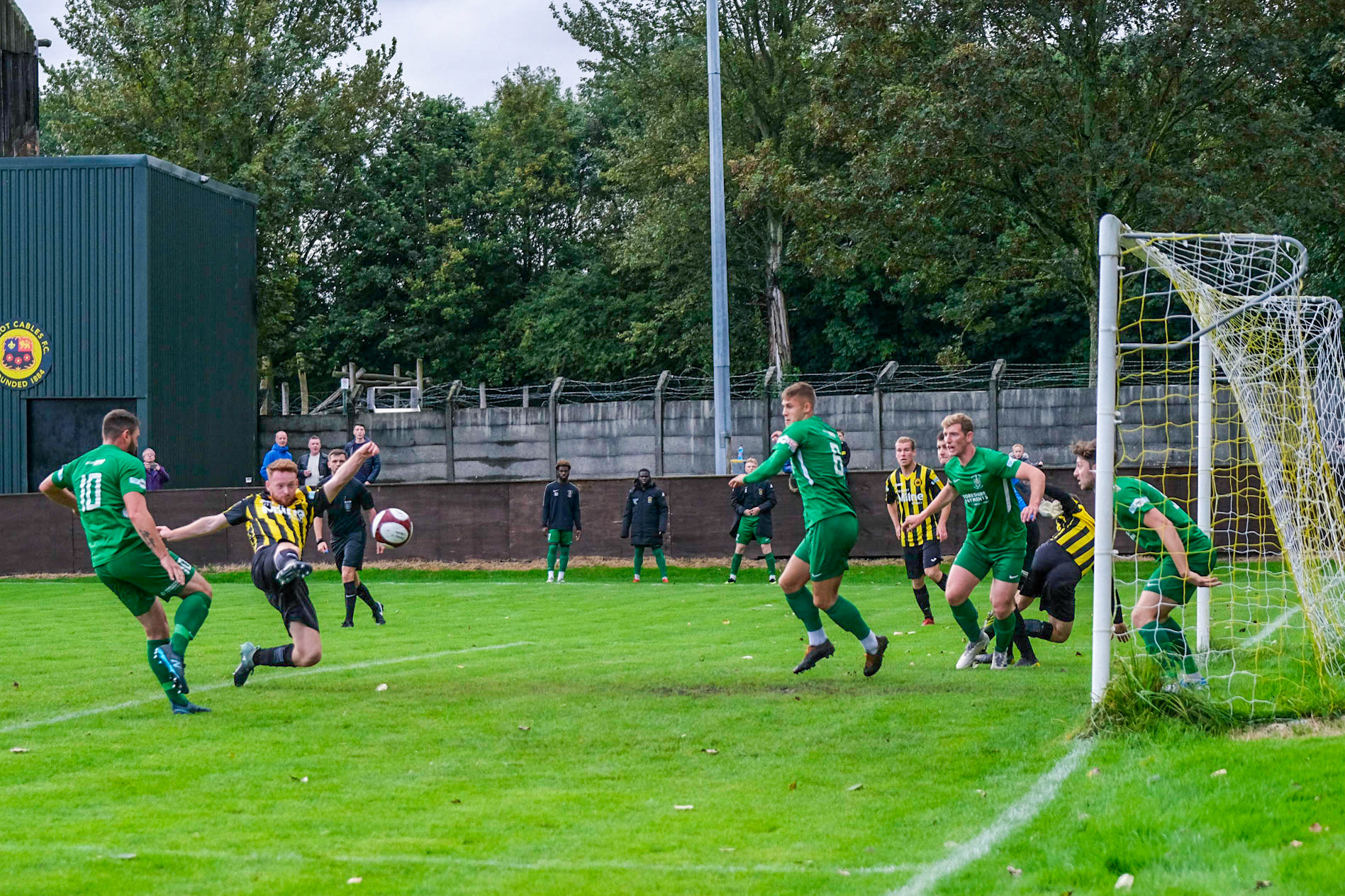 Prescot Cables vs Brighouse Town 

League match at Volair Park during the 2019/20 Betvictor Northern Premier season 28/09/2019.

Photograph by John Middleton