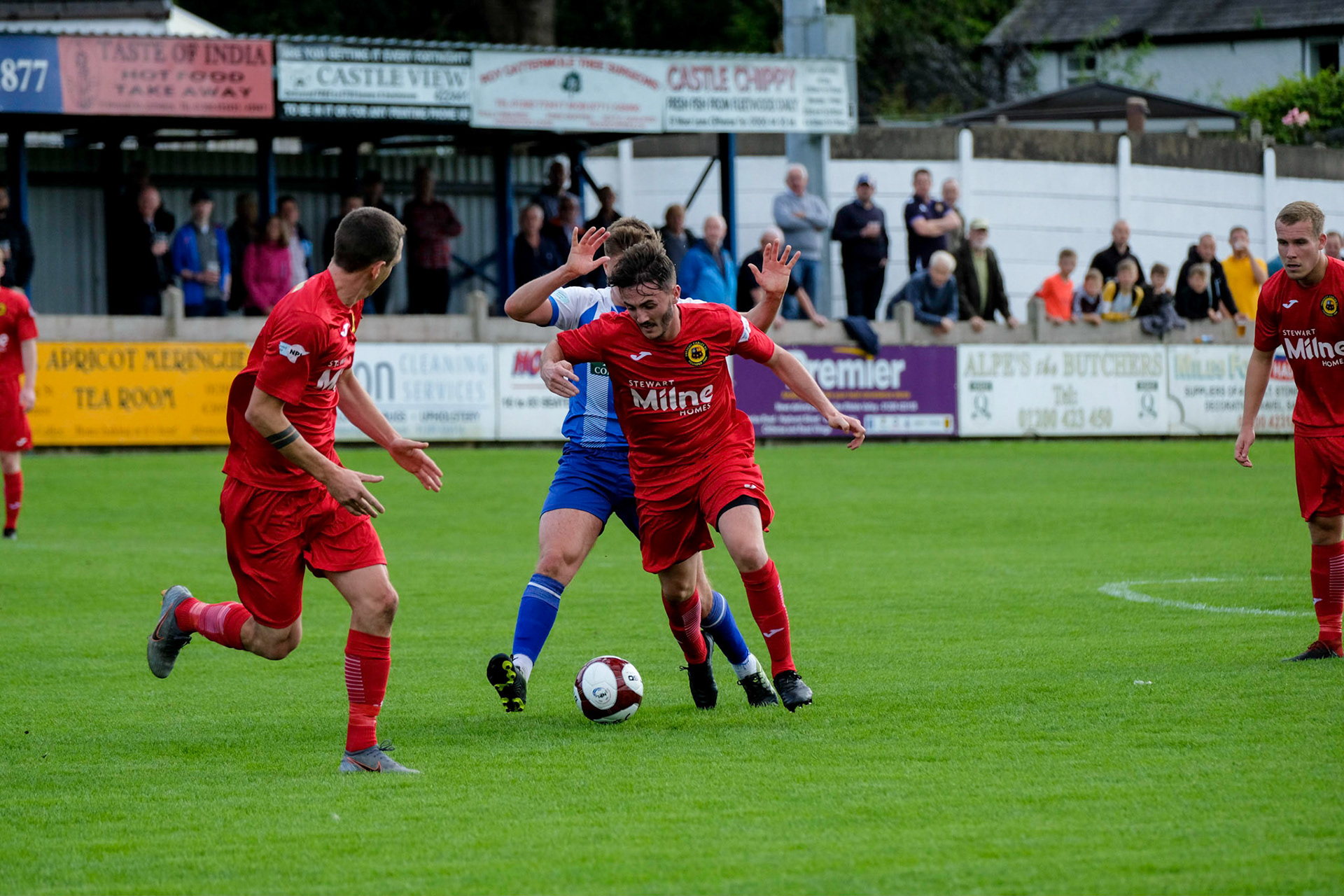Clitheroe vs Prescot Cables 

Bet Victor League game match at Shawbridge during the 2019/20 season 07/09/2019.

Photograph by John Middleton