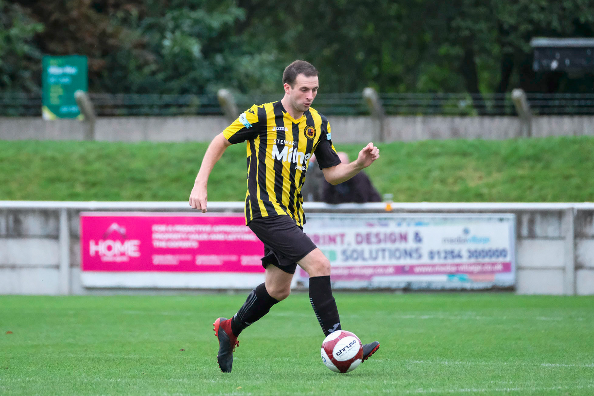 Trafford vs Prescot Cables 

League match at Shawe View during the 2019/20 Betvictor Northern Premier season 05/10/2019.

Photograph by John Middleton