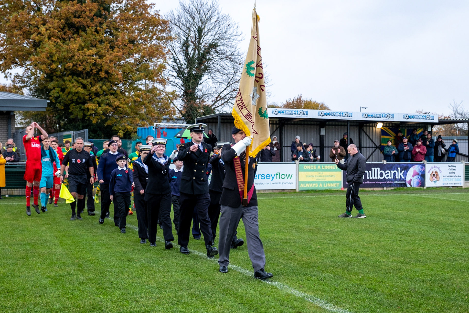 Runcorn Linnets Vs Prescot Cables 

Buildbase FA Trophy Second Qualifying round match at Millbank Linnets Stadium during the 2019/20 season 09/11/2019.

Photograph by John Middleton