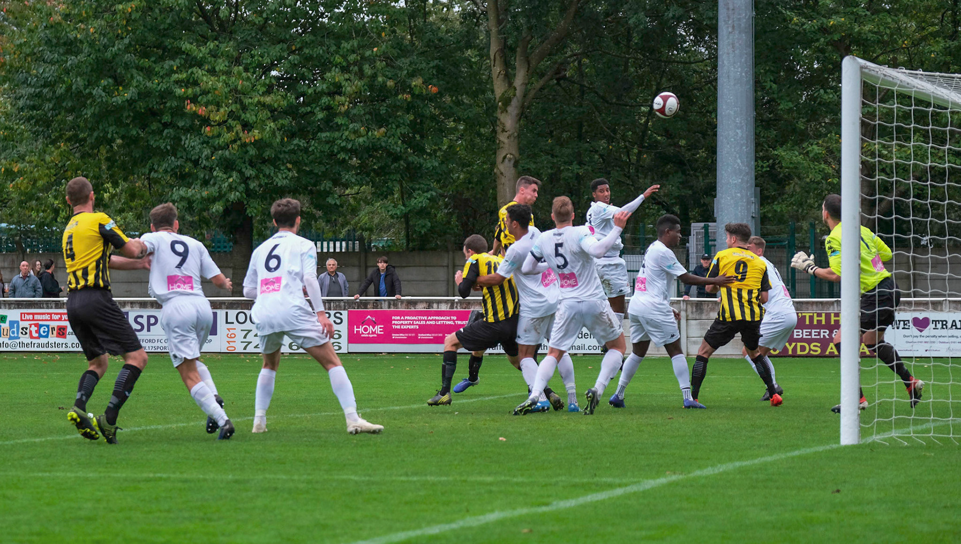 Trafford vs Prescot Cables 

League match at Shawe View during the 2019/20 Betvictor Northern Premier season 05/10/2019.

Photograph by John Middleton