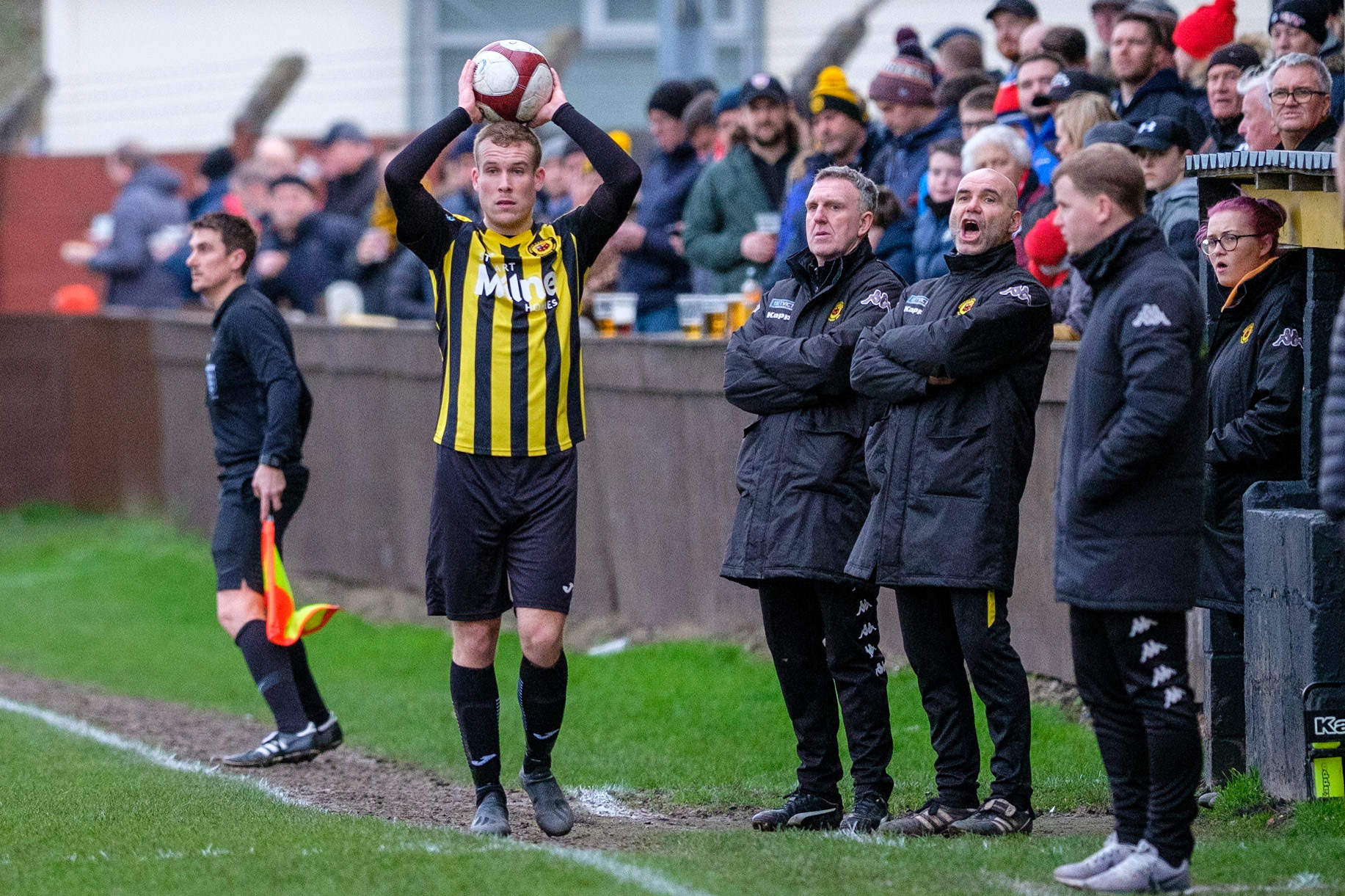 Prescot Cables vs Workington 

match at IP Truck Parts Stadium during the 2019/20 Betvictor Northern Premier season 01/02/2020.

Photograph by John Middleton