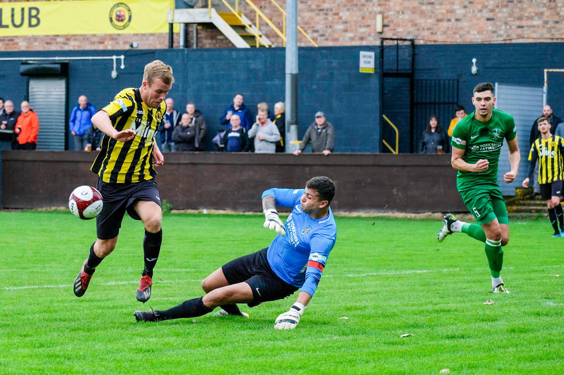 Prescot Cables vs Brighouse Town 

League match at Volair Park during the 2019/20 Betvictor Northern Premier season 28/09/2019.

Photograph by John Middleton