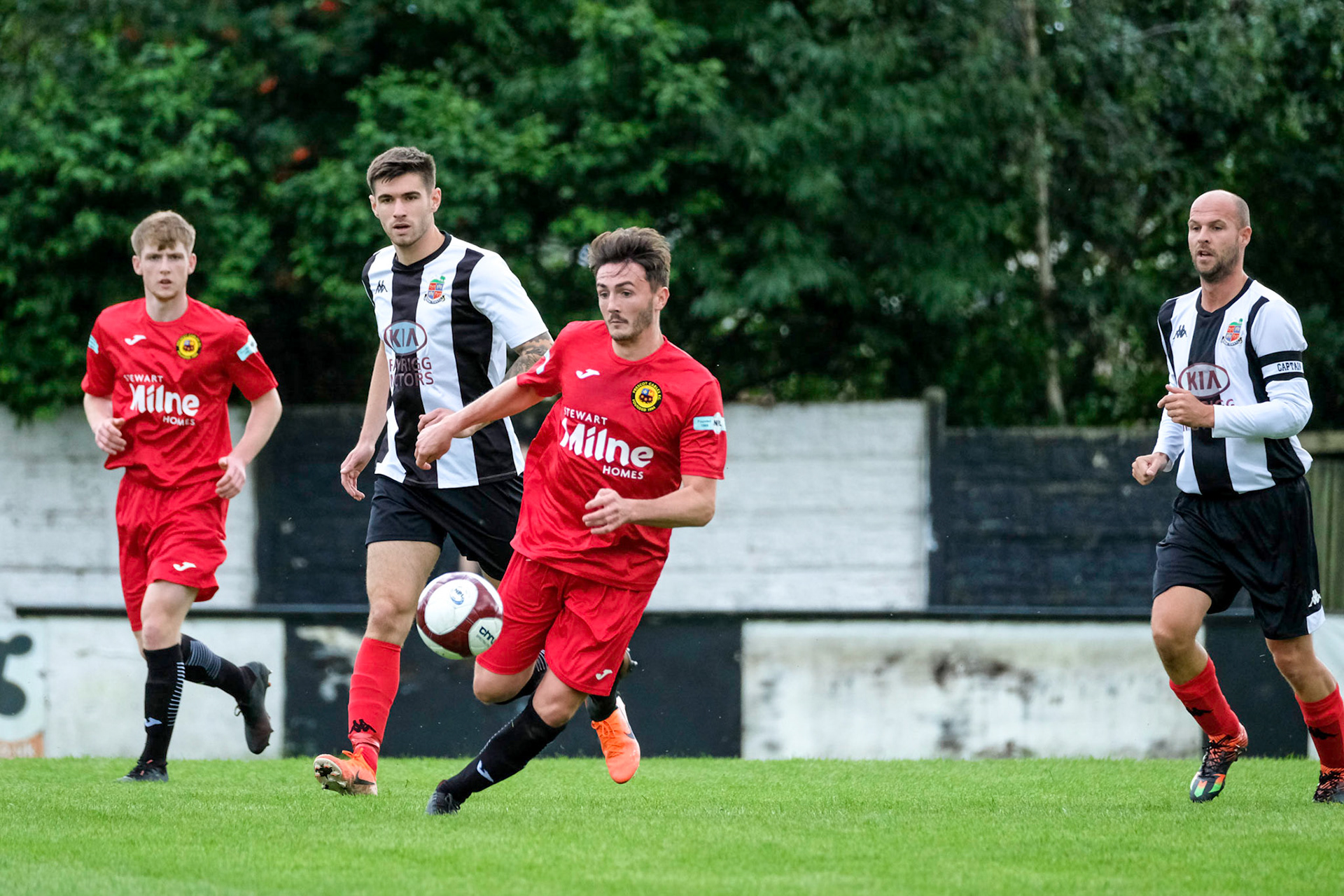 Kendal Town vs Prescot Cables 

Bet Victor League game match at Parkside Road during the 2019/20 season 17/08/2019.

Photograph by John Middleton