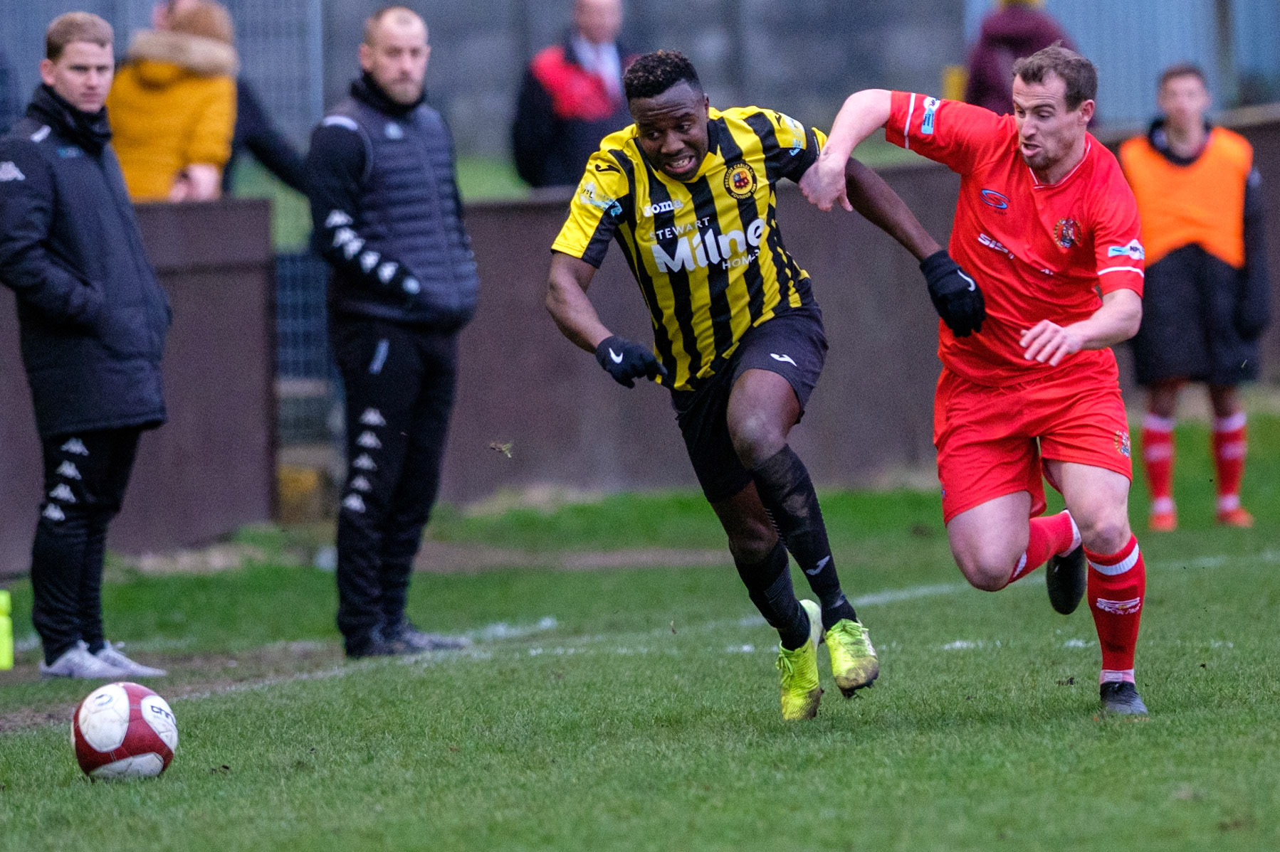Prescot Cables vs Workington 

match at IP Truck Parts Stadium during the 2019/20 Betvictor Northern Premier season 01/02/2020.

Photograph by John Middleton